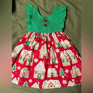 Boutique girls holiday dress